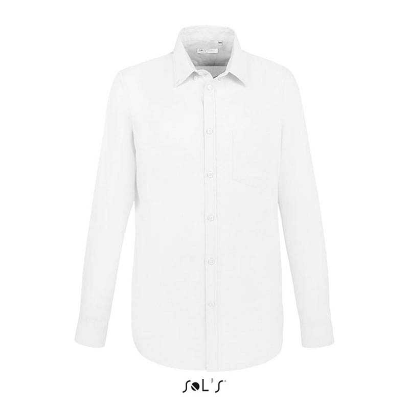 Pánska košeľa (SOL'S BOSTON FIT - LONG SLEEVE OXFORD SHIRT) > biela > M