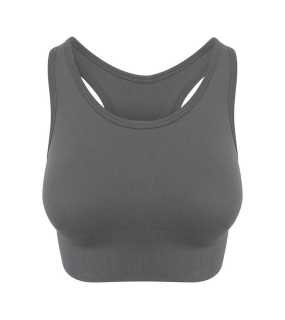Dámske tielko (Just Cool WOMEN'S COOL SEAMLESS CROP TOP) > šedá (iron) > XS