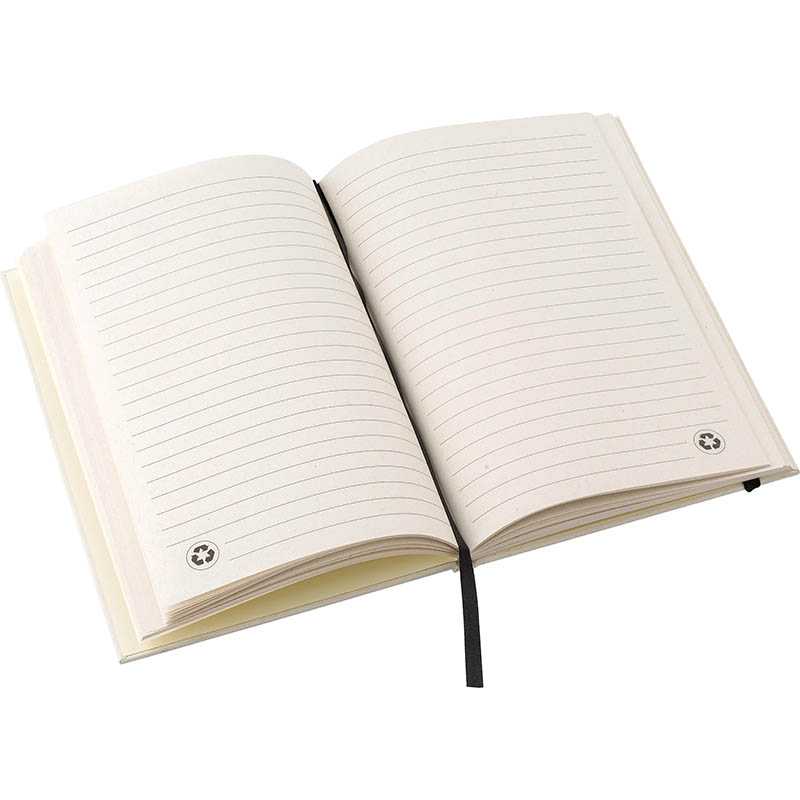 Zápisník A5 z recyklovaných kartónov > čierna / biela