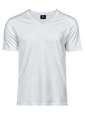 Unisex tričko (Tee Jays Mens Luxury V-Neck Tee) > biela > M