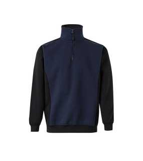 Pánska mikina (VELILLA TWO-TONE QUARTERZIP SWEATSHIRT) > modrá (navy) / čierna > S