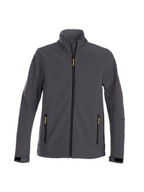 Pánska bunda (PRINTER ESSENTIALS TRIAL SOFTSHELL) > šedá (steel) > S