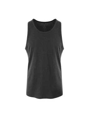 Pánske tielko (Just Ts TRI-BLEND VEST) > čierna (heather) > M