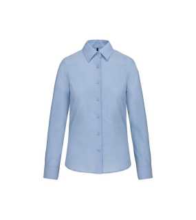 Dámska košeľa (KARIBAN LADIES LONG SLEEVE SHIRT) > modrá (oxford) > M