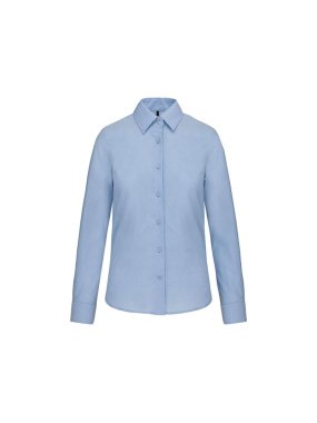 Dámska košeľa (KARIBAN LADIES LONG SLEEVE SHIRT) > modrá (oxford) > 4XL
