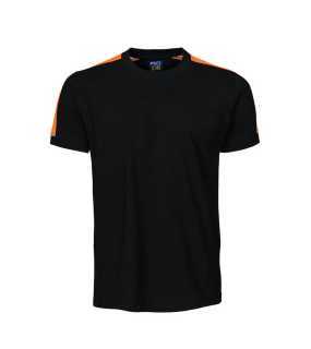 Pánske tričko (PROJOB T-SHIRT) > čierna / oranžová > L