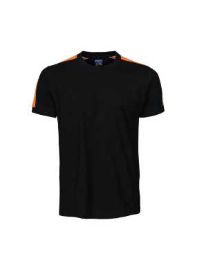 Pánske tričko (PROJOB T-SHIRT) > čierna / oranžová > 3XL