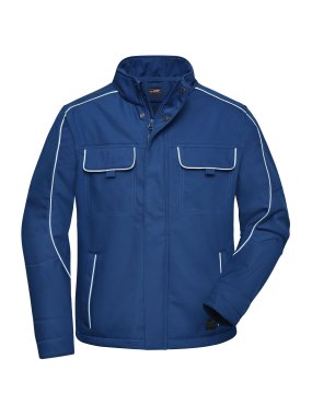 Pánska bunda (JN Workwear Softshell Jacket SOLID) > modrá (dark royal) > 6XL