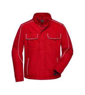 Pánska bunda (JN Workwear Softshell Jacket SOLID) > červená > L
