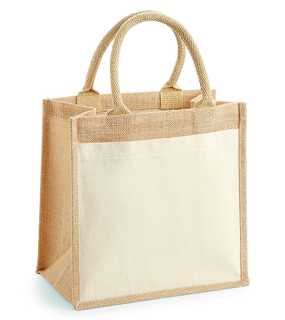 Nákupná taška (WM Cotton Pocket Jute Midi Bag) > béžová (natural)