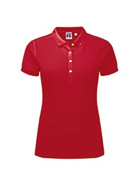Dámska polokošeľa (RUSSELL Ladies' Stretch Polo) > červená > S