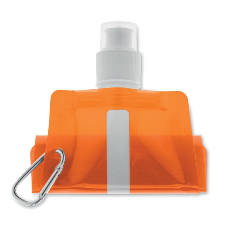 Skladacia fľaša na vodu > oranžová(transparent)