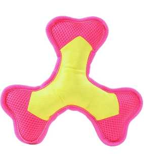 Hračka pre psa (MBW Dog toy Flying Triple) > žltá / ružová > S