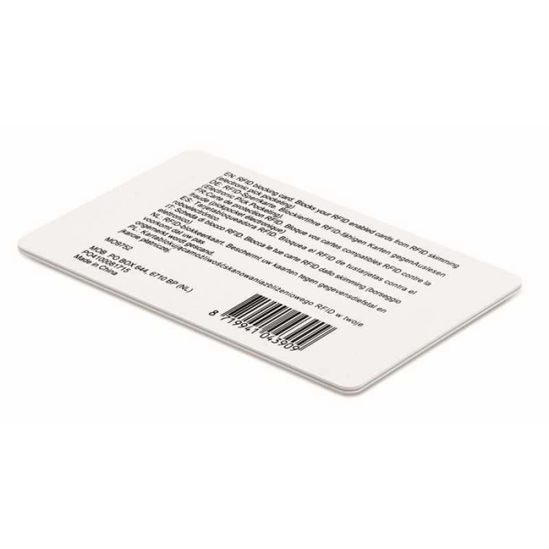 RFID blokovacia karta proti vykradnutiu > biela