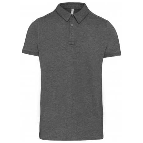 Pánska polokošeľa (Kariban MEN'S SHORT SLEEVE JERSEY POLO SHIRT) > šedá (heather) > 3XL