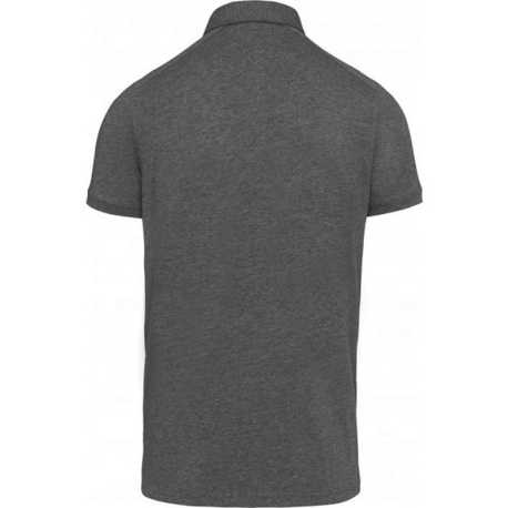 Pánska polokošeľa (Kariban MEN'S SHORT SLEEVE JERSEY POLO SHIRT) > šedá (heather) > 3XL