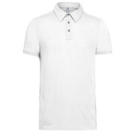 Pánska polokošeľa (Kariban MEN'S SHORT SLEEVE JERSEY POLO SHIRT) > biela > XL