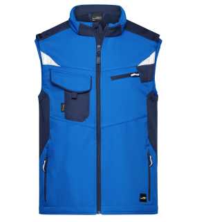 Pánska softshell bunda(J&N SOFTSHELL VEST) > modrá (royal) / modrá (navy) > XL