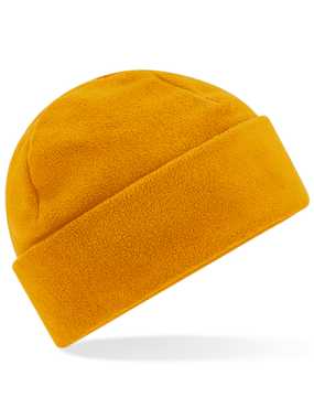Unisex čiapka (Beechfield Recycled Fleece Cuffed Beanie) > žltá (mustard)