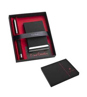 Súprava puzdra na vizitky a rolleru "PIERRE CARDIN" > čierna