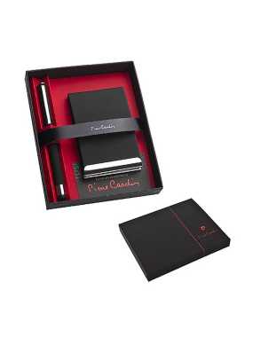 Súprava puzdra na vizitky a rolleru "PIERRE CARDIN" > čierna
