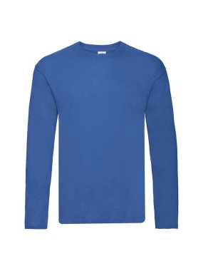Pánske tričko(FRUIT OF THE LOOM Original Long Sleeve T ) > modrá(royal) > M
