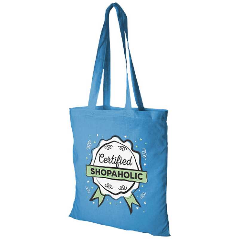 Bavlnená taška Madras > modrá (process)