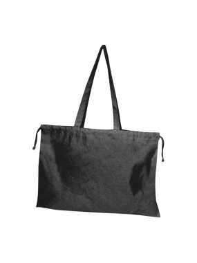 Vrecko z organickej bavlny (GOTS) so zapínaním  > čierna