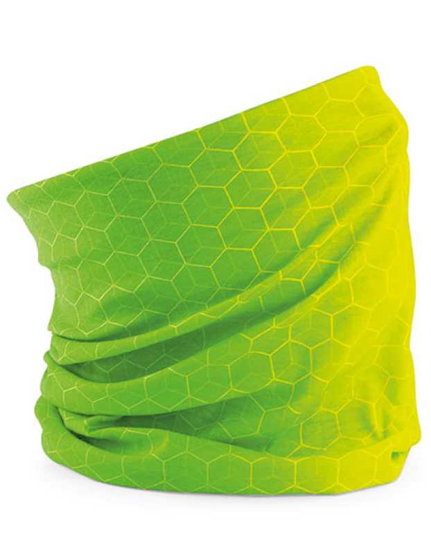 Unisex šatka (Beechfield Morf Geometric) > zelená / žltá (geo lime)
