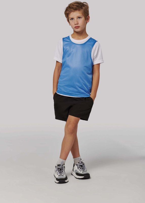 Detská vesta(Proact KID'S LIGHTWEIGHT MESH MULTISPORT BIB)>žltá(fluorescent)>10/14