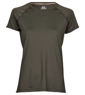 Dámske tričko (Tee Jays Womens CoolDry Tee) > zelená (deep) > L