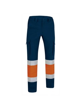 Pánske nohavice (RIGEL) > oranžová (neon) / modrá (orion navy) > 3XL
