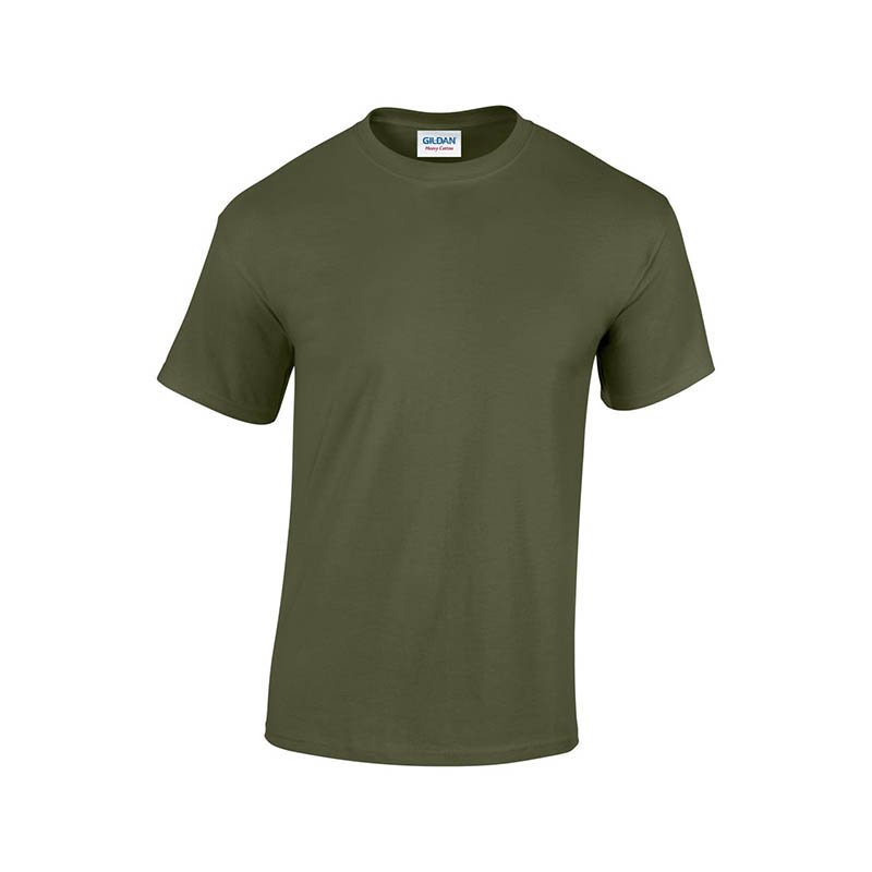 Unisex tričko (GILDAN HEAVY COTTON ADULT T-SHIRT) > zelená (military) > S