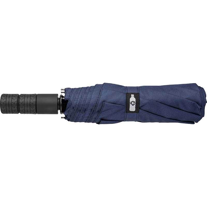 Skladací automatický dáždnik RPET 190T > čierna > sivá