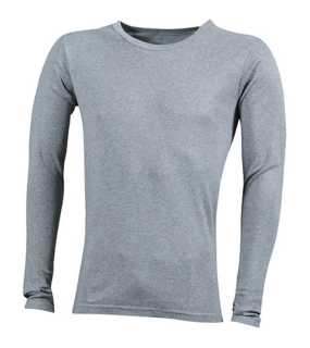 Pánske tričko (JN Men's Shirt Long-Sleeved) > šedá (heather) > 3XL