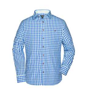 Pánska košeľa(J&N MEN'S TRADITIONAL SHIRT) > modrá (royal) / biela > L