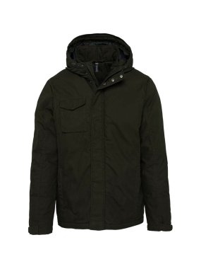 Pánska bunda (Kariban HOODED PARKA) > hnedá (deep khaki) > 3XL