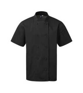 Kuchárska bunda (Premier CHEF'S COOLCHECKER® SHORT SLEEVE JACKET) > čierna > L