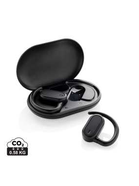 Slúchadlá TWS Fitsound z RCS recyklovaného plastu > čierna