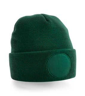 Unisex čiapka (Beechfield Circular Patch Beanie) > zelenná (bottle)