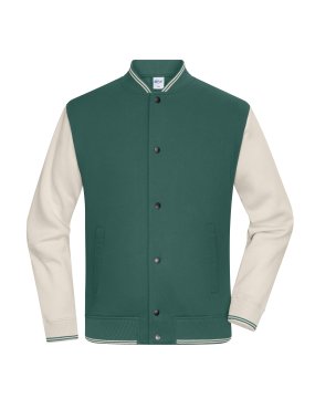 Unisex bunda (JN College-Jacket UNISEX) > zelená (smoky) / šedá (sandstone) > 3XL