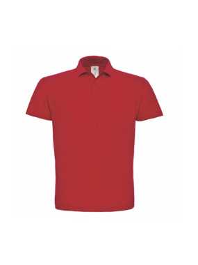 Unisex polokošeľa (B&C ID_001) > červená > 3XL
