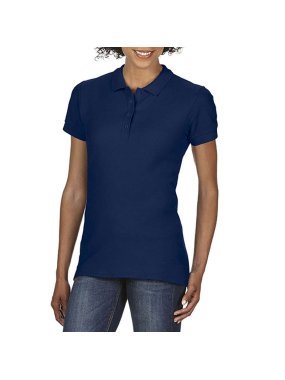 Dámska polokošeľa(GILDAN SOFTSTYLE® LADIES' DOUBLE PIQUÉ POLO) > modrá (navy) > M