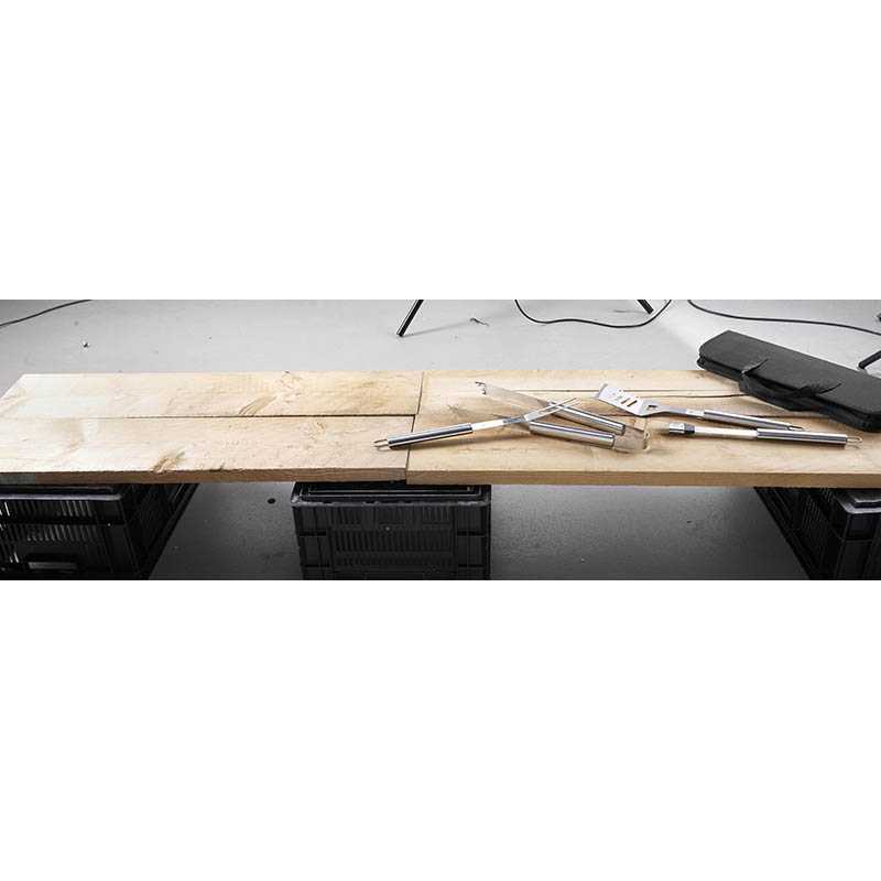 BBQ sada v obale  > čierna / šedá