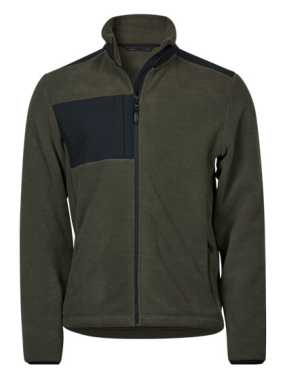 Unisex mikina (Tee Jays Mountain Fleece) > zelená (deep) / čierna > L
