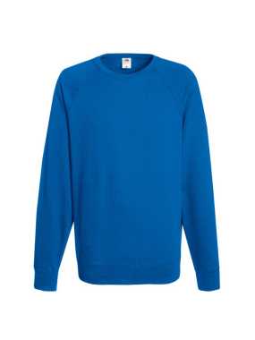 Pánska mikina (Fruit of the Loom-LW RAGLAN SWEAT) > modrá (royal) > S