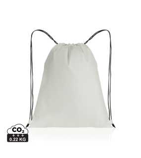 Šnúrkový batoh Impact zo 190T RPET > biela
