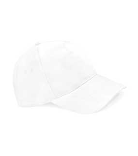 5 panelová unisex šiltovka (Beechfield Ultimate 5 Panel Cap) > biela