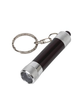 LED mini svietidlo/kľúčenka > strieborná / čierna
