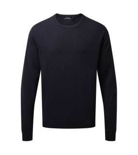 Pánska košeľa (Premier MEN'S CREW NECK COTTON RICH KNITTED SWEATER) > modrá (navy) > M